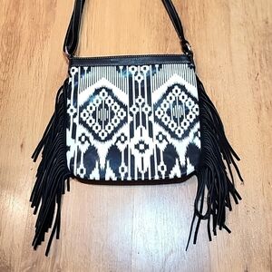 Blazin Roxx Aztec Fringe Crossbody